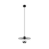 Luster na lanku MONTANA 1xE27/15W/230V prečnik 30 cm crna