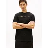 Tommy Jeans Majica Linear Logo DM0DM20744 Črna Regular Fit