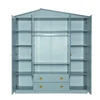 HANAH HOME Ormar sa 4 vrata Ayder Grey