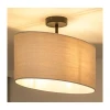 Duolla - Plafonski luster OVAL 1xE27/15W/230V siva