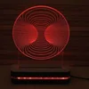 3D dekorativna lampa B008 ljubičasta BLACK CUT