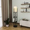 Opviq Shelf Lamp 8111 Podna lampa, Crno-Bela
