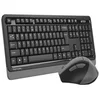 A4 TECH Bežična tastatura US-LAYOUT + bežični miš USB, Grey FG1035