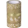 TRAKA DECO LJEPLJIVA NATUR S UZORKOM PK5 HEYDA 20-35845 27 ZLATNO BIJELA