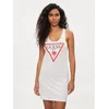 Guess Poletna obleka E3GP03 JA914 Bela Slim Fit