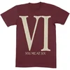 You Me At Six Roman VI Maroon Red L Majica