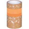 Heyda 203584557 Dekorativni trak Orange/Natural Natural Leaves 1