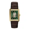 FOSSIL Analogna ura CARRAWAY rjava / zlata / zelena