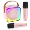 Karaoke/Zvučnik BT sa 2 mikrofona P8 ROZE
