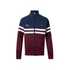 ELLESSE Jopa na zadrgo Rimini mornarska/burgund/bela