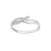 DIAMANT LETERNEL Prstan Eternity-Ring aus 375 Weißgold mit Zirkonia srebrna