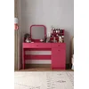 Hanah Home Sto za šminkanje Harmony 2 Square, 124 x 135 x 40 cm, Rozi