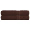 shumee vidaXL Brisače za savno 2 kos rjava 80x200 cm 360 g/m2 100% bombaž