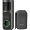 Imou 3MP Wi-Fi Doorbell 2S Kit, 2K QHD, 5000mAh rechargable battery, 125 wide-angle view, night vision 5m, Mic and Speaker, 8x Digital Zoom, PIR Motion / AI Human Detection, USB-C, Chime works as Wi-Fi extender, Weatherproof
