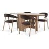 ALLING L100/163 sto top. hrast + 4 BISTRUP stolice pesak