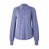 King Louie Bluza Carina svetlo modra