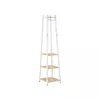Songmics Obešalnik za plašče 43x43x180 cm bel