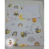 Bubamara037 Pokrivač za bebe, Beli