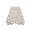 VERO MODA Pletena jopa VMMaybe svetlo modra/volneno bela