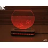 Black Cut 3D Lampa Akvarijum, Crvena