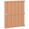 Vidaxl Vrtna vrata 100 x 112 cm WPC in aluminij Rjava