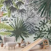 shumee Stenska poslikava - Flora Madagaskarja - tropska pokrajina z akvarelnimi živalmi