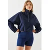 Bianco Lucci Womens Zipper Detailed Raincoat MBMS002