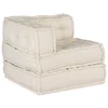Modularna sofa 4 pcs Krem Tkanina