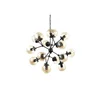 Ideal Lux - Luster na lancu KEPLER 18xE27/42W/230V prečnik 69 cm crna