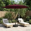 Vrtni Parasol s Podnožjem 300 x 300 cm Poliester Pravokutni