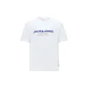JACK & JONES Majica JJABBO temno modra/rdeča/črna/bela