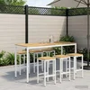 Vidaxl Vrtni Bar Miza NAARDEN Beljenje 196 x 80,5 x 105 cm