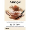 Canson Pad Graduate Mixed Media Skicirka A4 220 g Natural