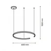 SOLEA 44 LUSTER 48W 3000/4000/6000K SIVA DIM