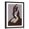 Plakat s paspartujem lepota ženskega telesa - 20x30 no frame