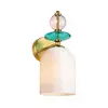 Zidna lampa TROPEA 1xE27/15W/230V zlatna/zadimljena ružičasta/plava/bela