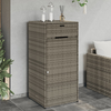 Vrtni ormarić za pohranu sivi 55x55x111 cm od poliratana