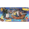 Plastičen piratski brod s figuricami - 27 cm