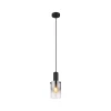 Globo 15907H - Luster na sajli FLORENTINA 1xE27/40W/230V, prečnik 12,5 cm, crna