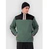 Mons Royale Pileup Wool 1/4 Half-Zip Fleece Sweater burnt sage