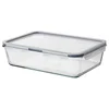 IKEA 365+ Posuda za hranu s poklopcem, pravougaono/staklo plastika, 3.1 l