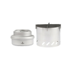 Titanium alcohol stove with windshield