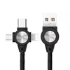 3v1 pleten kabel Power Charge za polnjenje več naprav hkrati