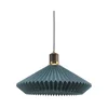 Halo Design 744275-Luster na sajli PARIS 1xE27/60W/230V prečnik 56 cm plava/mesing/hrast