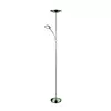 Rabalux Vlasta podna lampa LED 18W + 5W, saten hrom