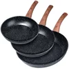 shumee Komplet granitnih ponv BLACK&WOOD 20/24/28 cm, 3 kosi.