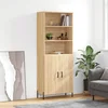 Visoka komoda hrasta sonome 69,5x34x180cm od konstruiranog drva