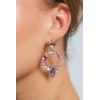 Elegantni viseči uhani z okrasnimi diamanti, ART1049, večbarvni