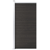 Panel za ogradu WPC 95 x 186 cm sivi