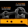 Sprig Blue Big Cable Management Device za luknje z navojem 3/8-16 (3-pack)